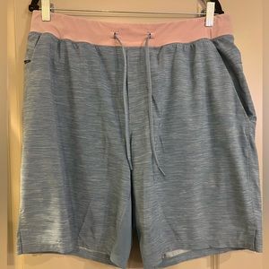 Mens Lulu Lemon light blue shorts Large